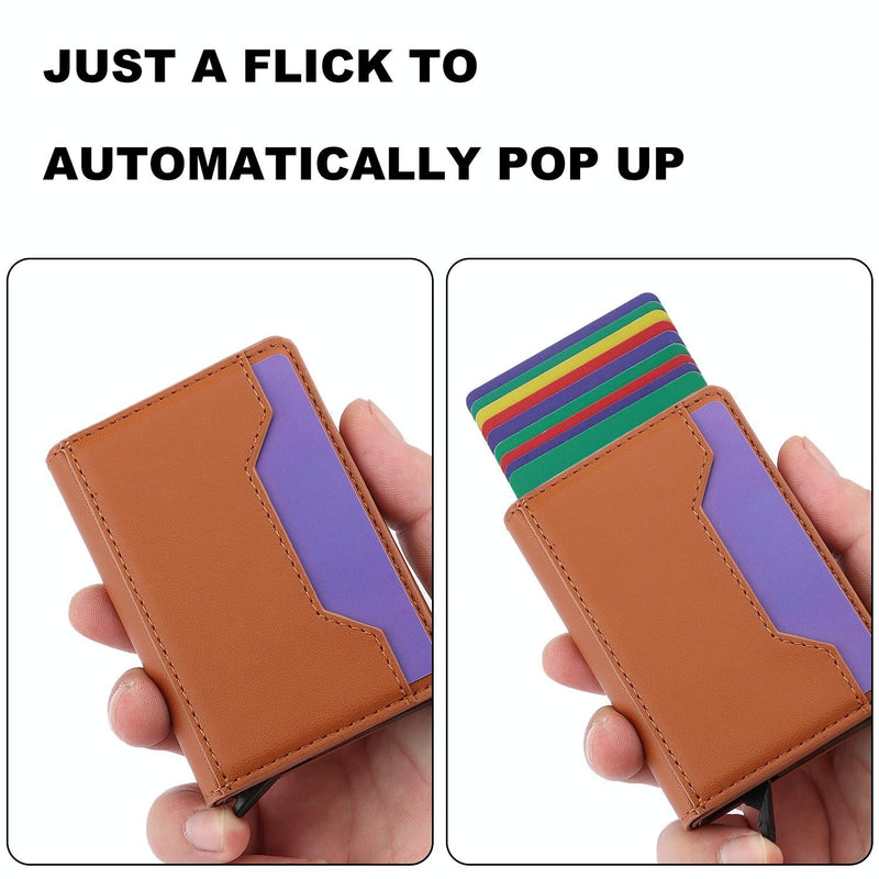 10x6x3cm Secure Brush Card Bag - Compact and Protective - Wine Red