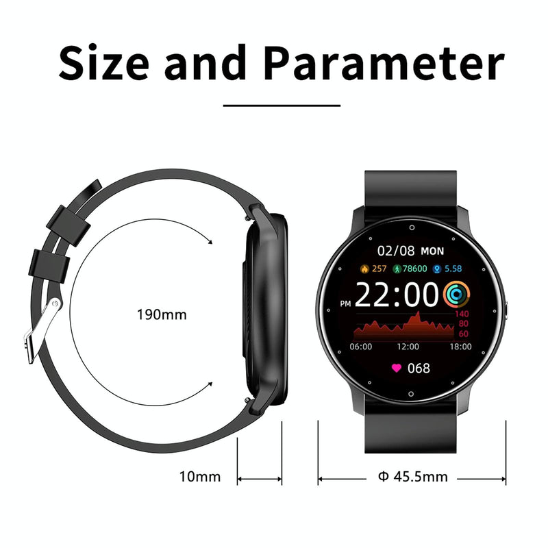 1.28 Inch Touch Screen Ip67 Waterproof Smart Watch Support Blood Pressure Monitoring / Sleep Monitoring / Heart Rate Monitoring - Rose Gold