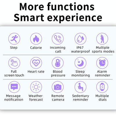 1.28 Inch Touch Screen Ip67 Waterproof Smart Watch Support Blood Pressure Monitoring / Sleep Monitoring / Heart Rate Monitoring - Rose Gold