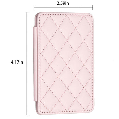 Rhombus Pattern Card Bag Back Sticker For Mobile Phones - Beige