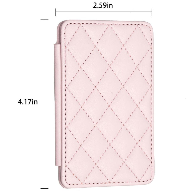 Rhombus Pattern Card Bag Back Sticker For Mobile Phones - Beige