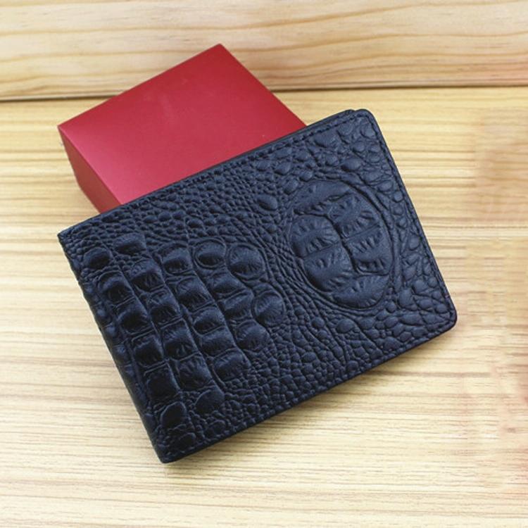 Universal Crocodile Pattern Driver License Cover With Card Slot - Orange
