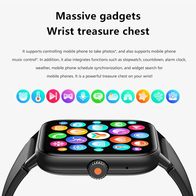 1.83 Inch Bt5.2 Smart Sport Watch Support Bluetooth Call / Sleep / Blood Sugar / Blood Oxygen / Heart Rate / Blood Pressure Health Monitor - Purple