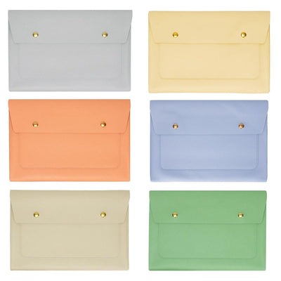 3-in-1 Waterproof Leather Laptop Liner Bag - 13 Inches - Baby Blue