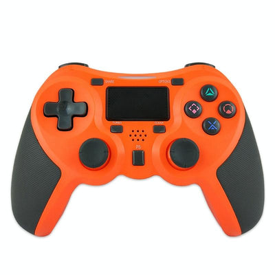 Wireless Bluetooth Game Controller For Ps4 - Rubberized - Orange