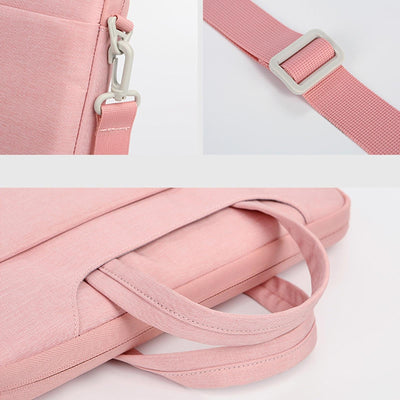 Versatile Laptop Shoulder Bag - Single Strap - Black