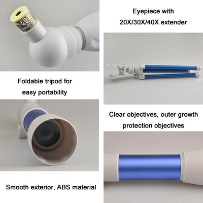 High-definition Children's Telescope for Science Education - B Model Blue