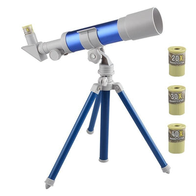 High-definition Children's Telescope for Science Education - B Model Blue