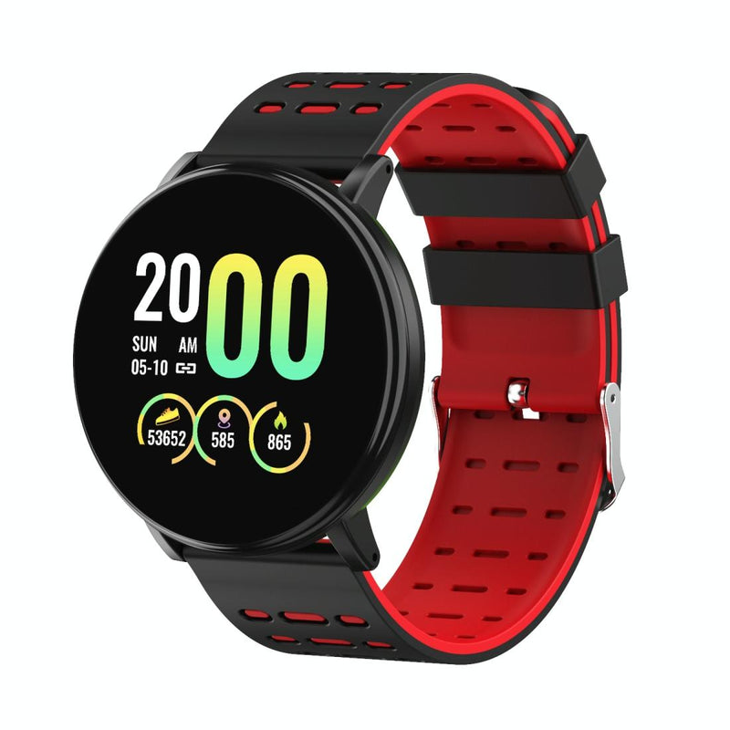 Smart Watch With Call Reminder And Health Monitoring - Red