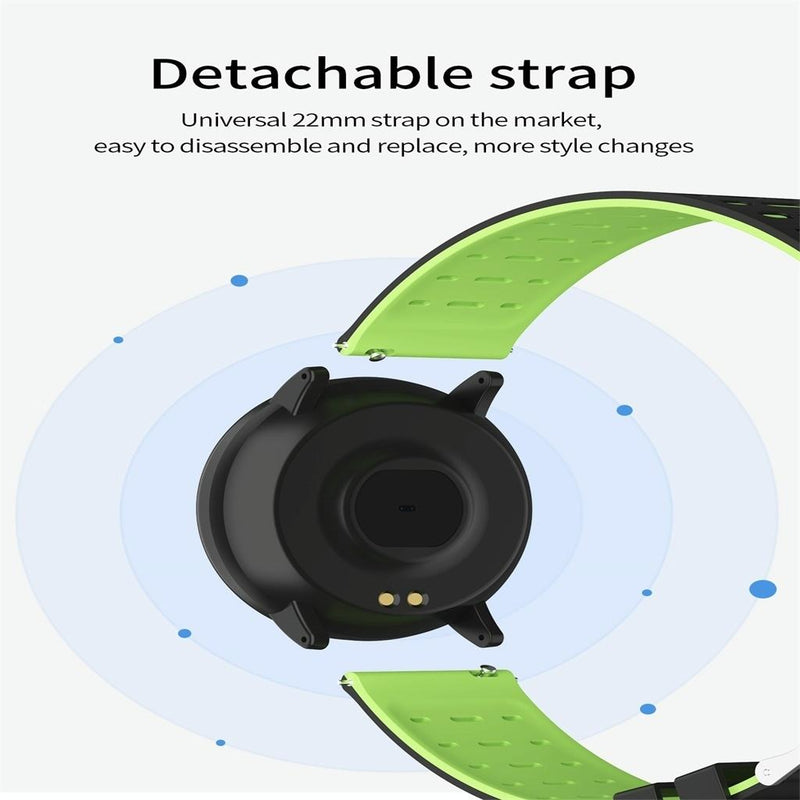 Smart Watch With Call Reminder And Health Monitoring - Red