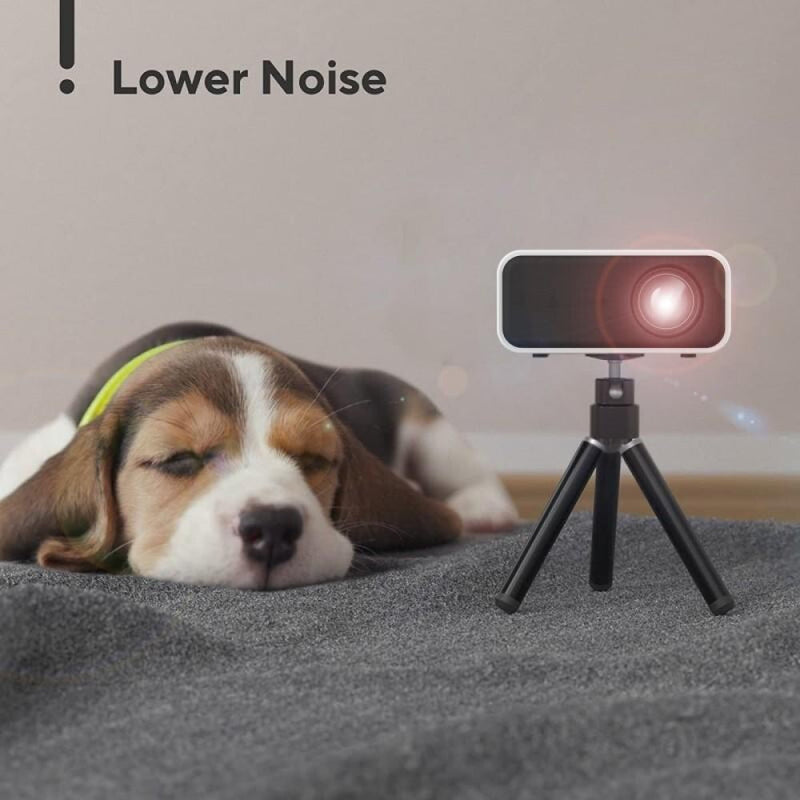 Portable Mini Projector For Home Use - Compatible With Mobile Devices - White