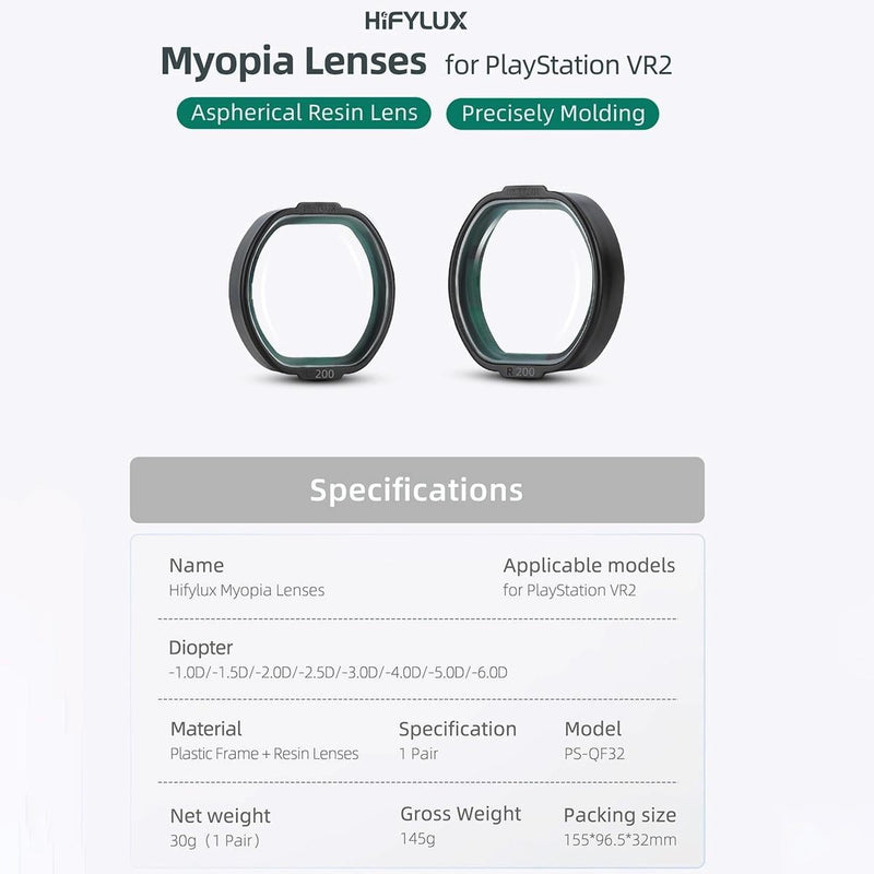 Vr2 Hifylux Myopia Glasses For Playstation - Enhance Your Gaming Experience - -2.5D