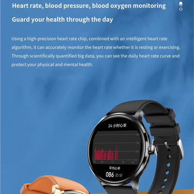 1.39 Inch Bt5.2 Smart Sport Watch Support Bluetooth Call / Sleep / Blood Oxygen / Temperature / Heart Rate / Blood Pressure Health Monitor - Black