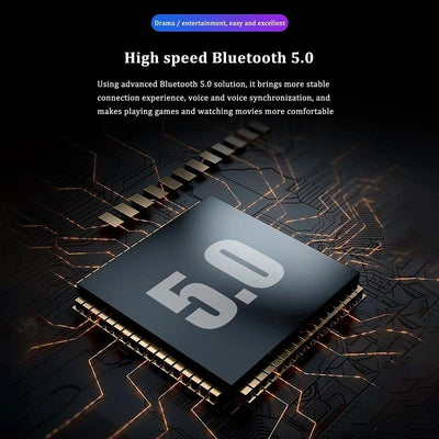 Waterproof Mini Touch-control Bluetooth Earphones with Noise Cancelling - Blue