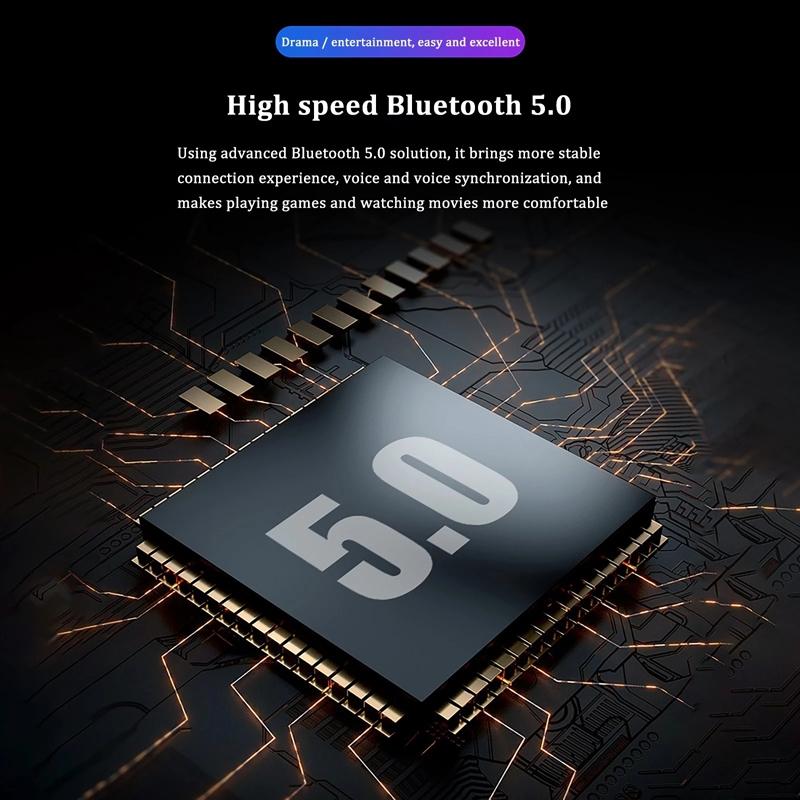 Waterproof Mini Touch-control Bluetooth Earphones with Noise Cancelling - Blue