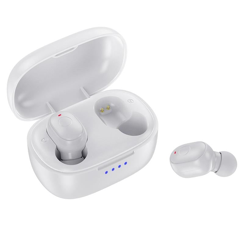 Waterproof Mini Touch-control Bluetooth Earphones with Noise Cancelling - Blue