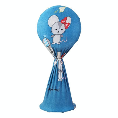 Fan Dust-proof Cover for Household Floor - Gray Grid