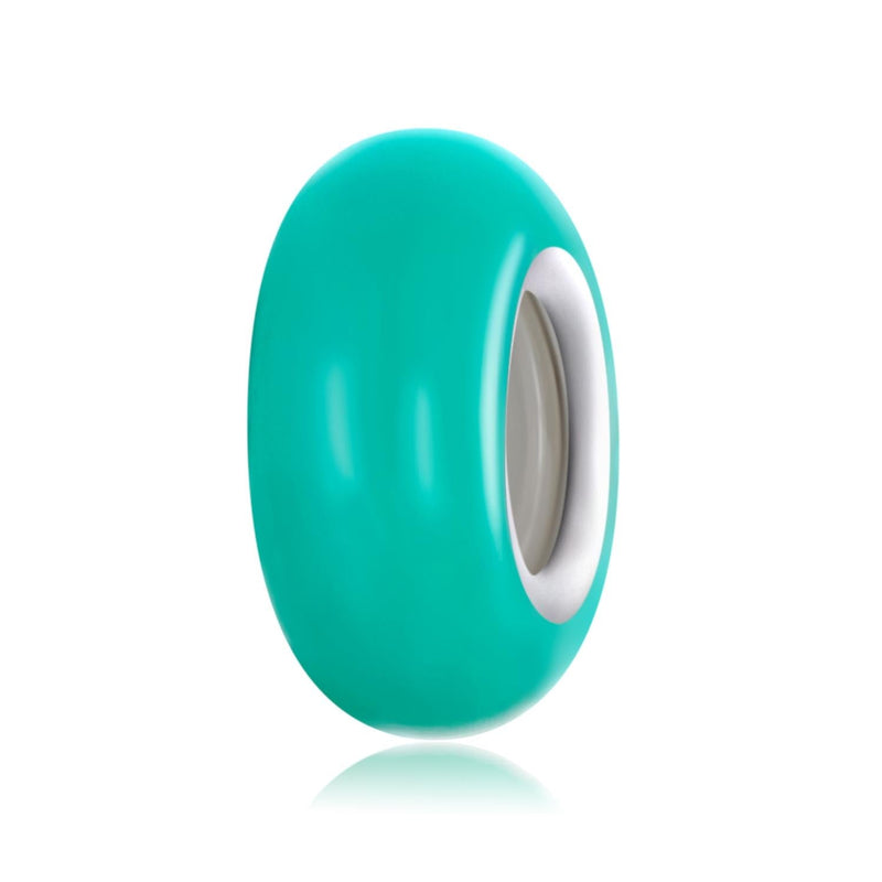 925 Sterling Silver Silicone Beads For Diy Bracelets & Necklaces - Purple