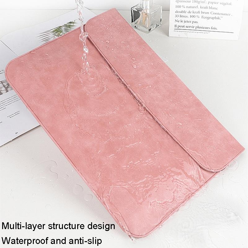 13 Inch Slim Tablet Case with Magnetic Suction for Laptop - Inner Bag - Pink