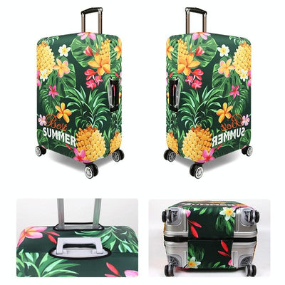 Stretchy Luggage Dust Cover - Durable & Protective - Size l - Banana Leaf Yellow - M
