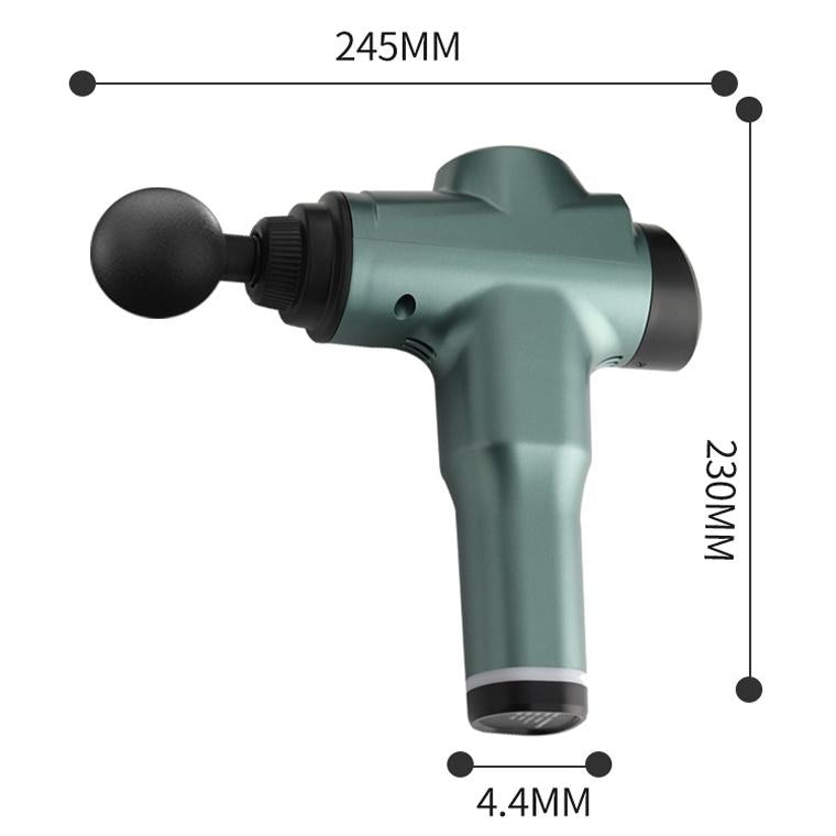 Portable Fascia Massage Gun For Muscle Relaxation - 6 Gears Green