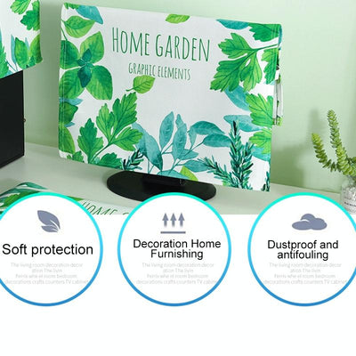 Universal 3-in-1 Desktop Pc Dust Cover - Fits 25-27 Inch - Butterfly