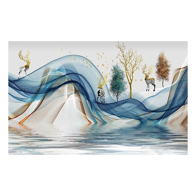 52 Inch Dust-Proof Tv Cover For Household Use - Lotus