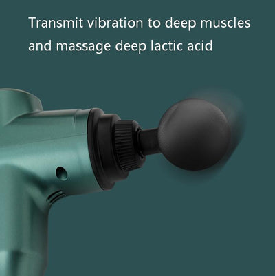 Portable Fascia Massage Gun For Muscle Relaxation - 12 Gears Blue