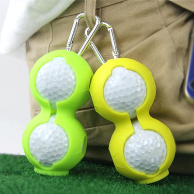 2-pack Golf Silicone Double-ball Protection Sleeves - Dark Blue