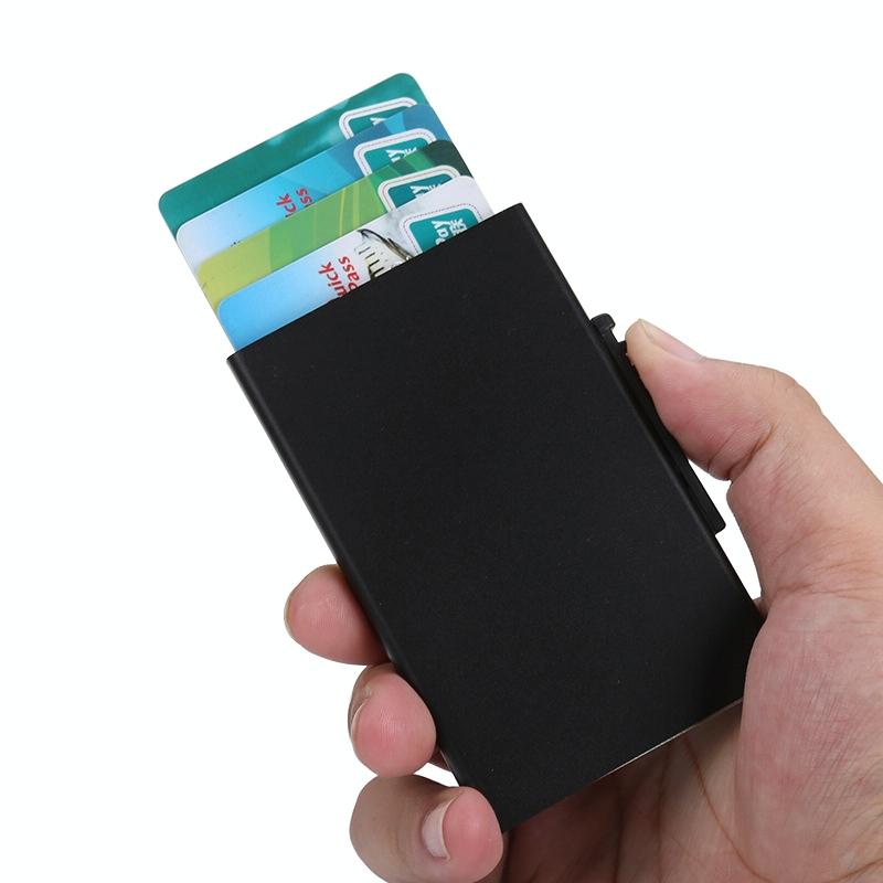 Aluminum Rfid Blocking Credit Card Holder - Silver