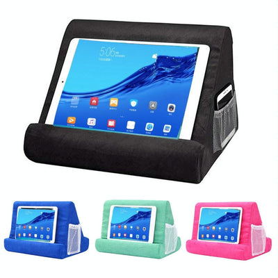 Versatile Laptop Rest Cushion with Cooling Pad - Rose Red