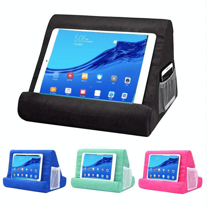 Versatile Laptop Rest Cushion with Cooling Pad - Rose Red