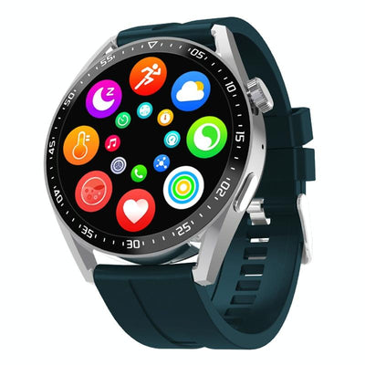 1.39 Inch Ip67 Waterproof Health Monitoring Bluetooth Call Smart Watch With Nfc Payment - Green