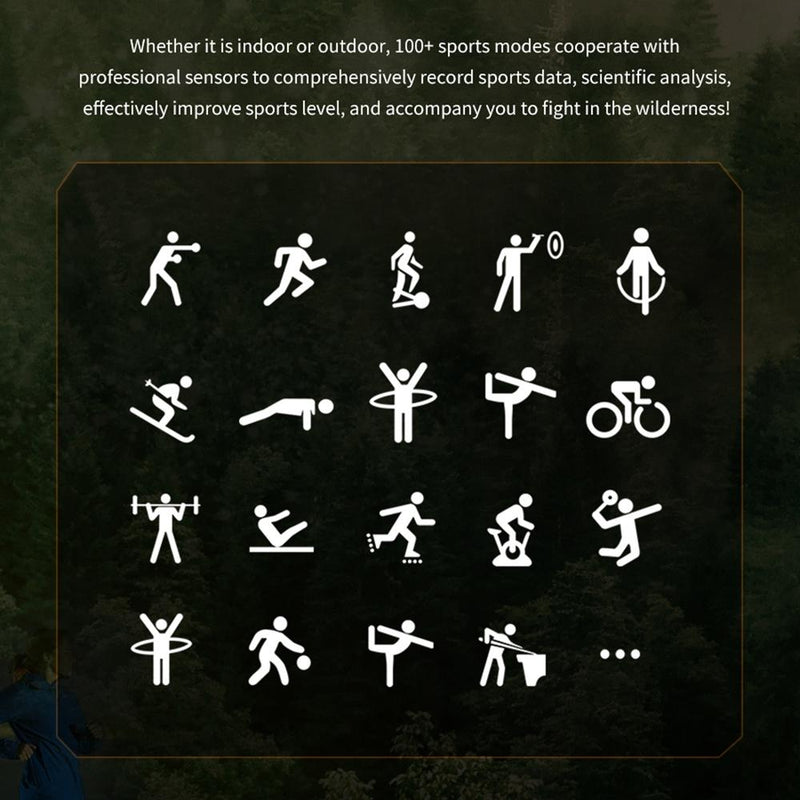 1.46 Inch Round Screen Bluetooth Smart Watch Support Health Monitoring & 100+ Sports Modes - Green