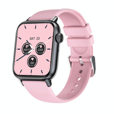 1.83 Inch Bt5.2 Smart Sport Watch Support Sleep / Heart Rate / Blood Oxygen / Temperature / Blood Pressure Health Monitor - Black + Blue