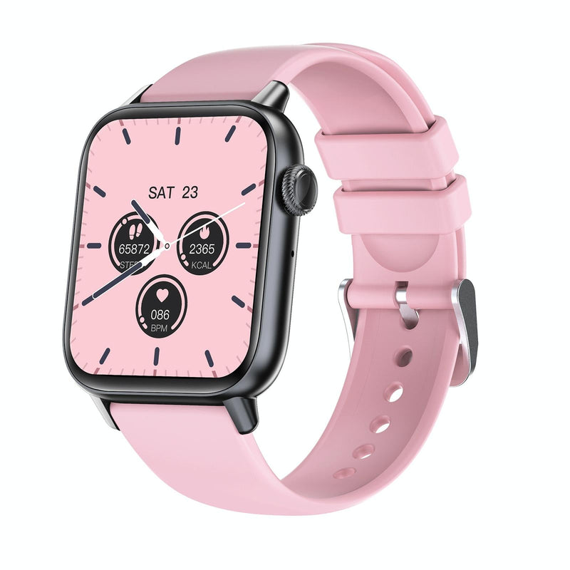 1.83 Inch Bt5.2 Smart Sport Watch Support Sleep / Heart Rate / Blood Oxygen / Temperature / Blood Pressure Health Monitor - Black + Blue