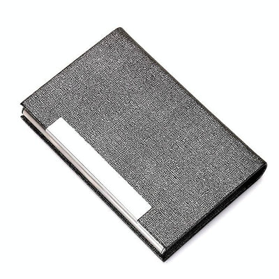 Stainless Steel Card Holder Sleek Business Accessory - White