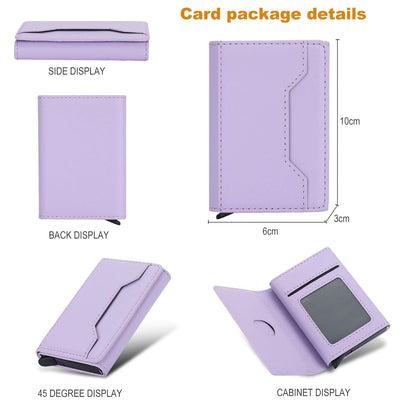 10x6x3cm Secure Brush Card Bag - Compact and Protective - Purple