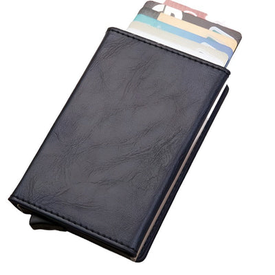 Aluminum Rfid Card Holder with Automatic Pop-up Function - Carbon Fiber