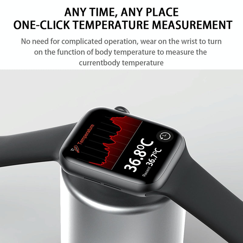 1.75 Inch Full Screen Ip67 Waterproof Smart Watch Support Sleep Monitor / Heart Rate Monitor / Bluetooth Call - Blue