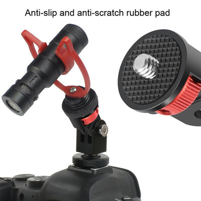 Universal Tripod Adapter for Action Cameras - 1 / 4 Inch Screw - Red Black