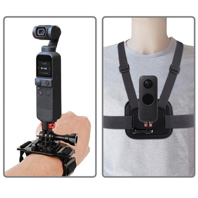 Universal Tripod Adapter for Action Cameras - 1 / 4 Inch Screw - Red Black