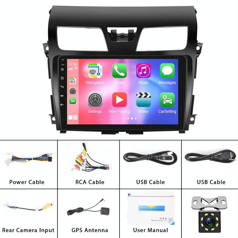 10.1 Inch Car Mp5 Player For Nissan Teana 13-16 - Wifi 2 + 64G Reversing Video Screen - Standard + Ahd Camera