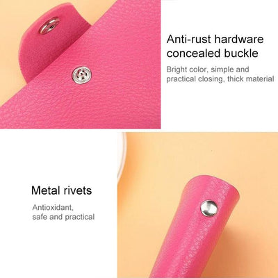 3 Pcs Upgraded Card Bag Transparent Business Card Holder With 12 Slots - Black