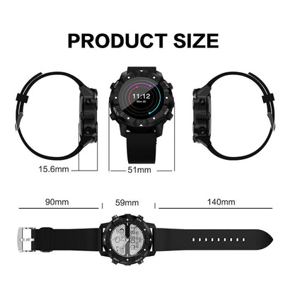1.39 Inch Oled Screen Display Bluetooth Smart Watch Ip67 Waterproof Support Compass / Heart Rate Monitor / Sim Card / Gps Navigation Compatible With Android And Ios Phones Orange