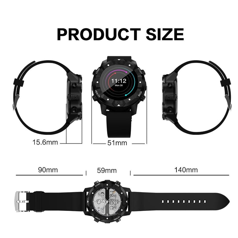 1.39 Inch Oled Screen Display Bluetooth Smart Watch Ip67 Waterproof Support Compass / Heart Rate Monitor / Sim Card / Gps Navigation Compatible With Android And Ios Phones Orange