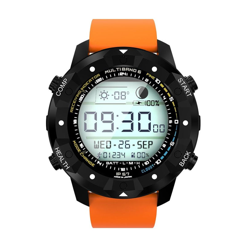 1.39 Inch Oled Screen Display Bluetooth Smart Watch Ip67 Waterproof Support Compass / Heart Rate Monitor / Sim Card / Gps Navigation Compatible With Android And Ios Phones Orange