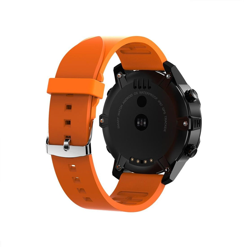 1.39 Inch Oled Screen Display Bluetooth Smart Watch Ip67 Waterproof Support Compass / Heart Rate Monitor / Sim Card / Gps Navigation Compatible With Android And Ios Phones Orange