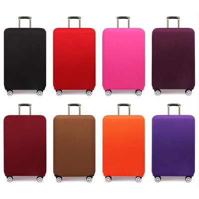 Stretch Luggage Protective Cover - Durable & Dust-Proof - Size L - Rose Red