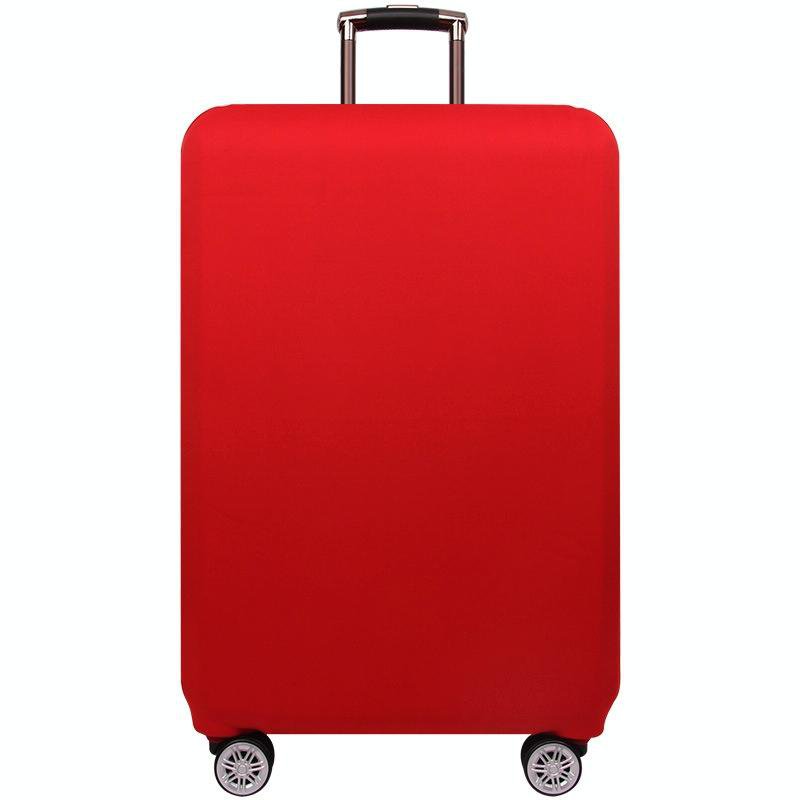 Stretch Luggage Protective Cover - Durable & Dust-Proof - Size L - Rose Red